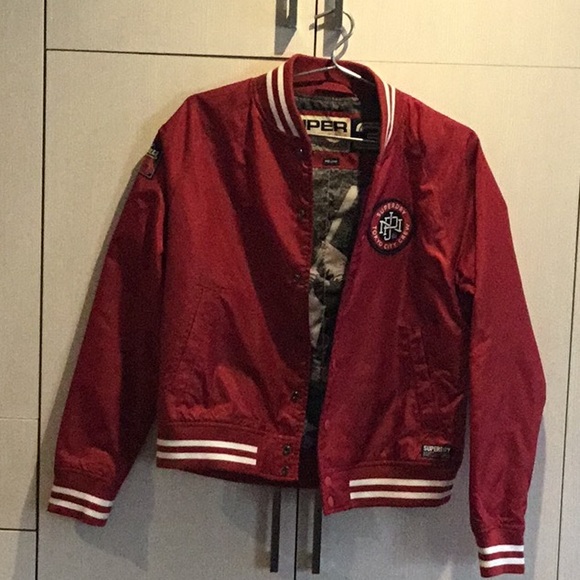 SUPERDRY LIMITED EDITION SATIN BASEBALL JACKET - Picture 1 of 4